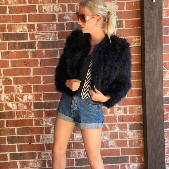 Sold Elsewhere::: Vintage Maribou Jacket 1990’s - Picture 3 of 15